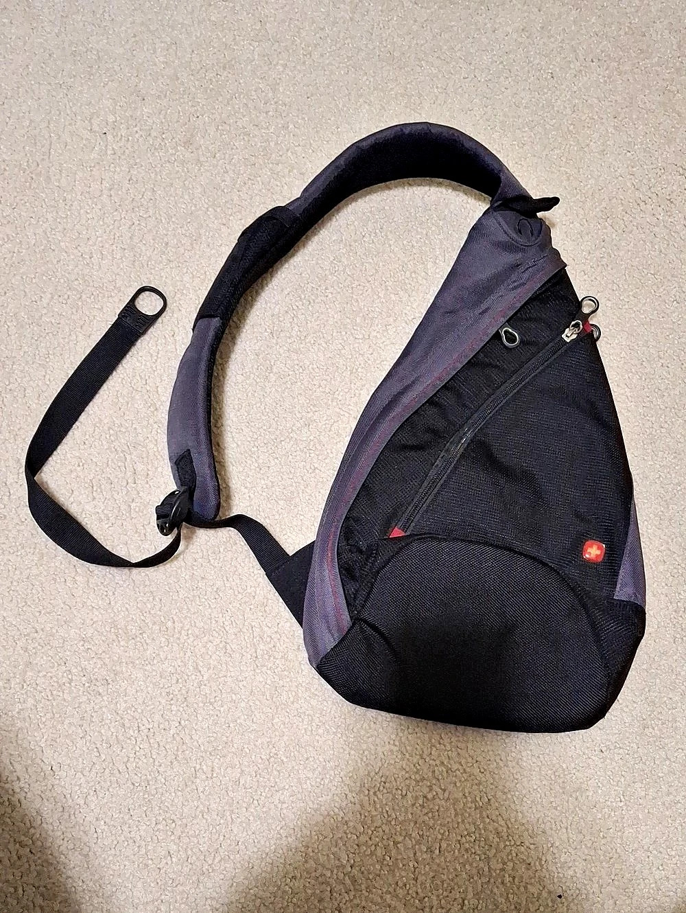 Swiss Gear Black & Gray Crossbody Bag